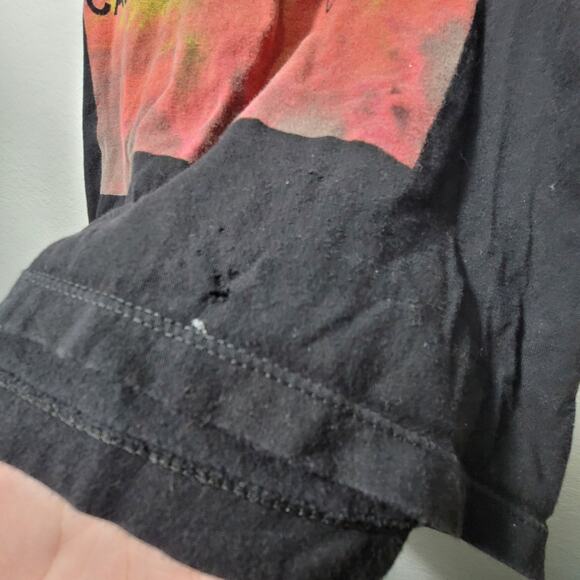 California State Republic Bear Logo Black TShirt Ring of Fire Mens LG Tye Dye - Picture 6 of 6